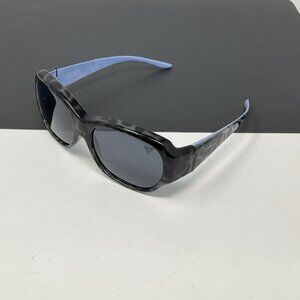FOSTER GRANT HAVEN POLARIZED Fit Over SUNGLASSES Black Tortoise